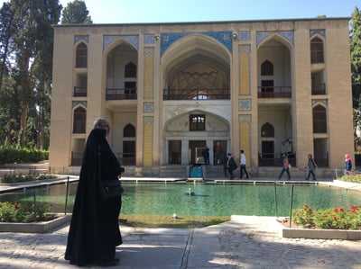 Fin Garden, a beautiful garden in Kashan, Iran.